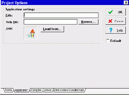   Options | Project