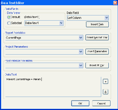   DataField  DataText